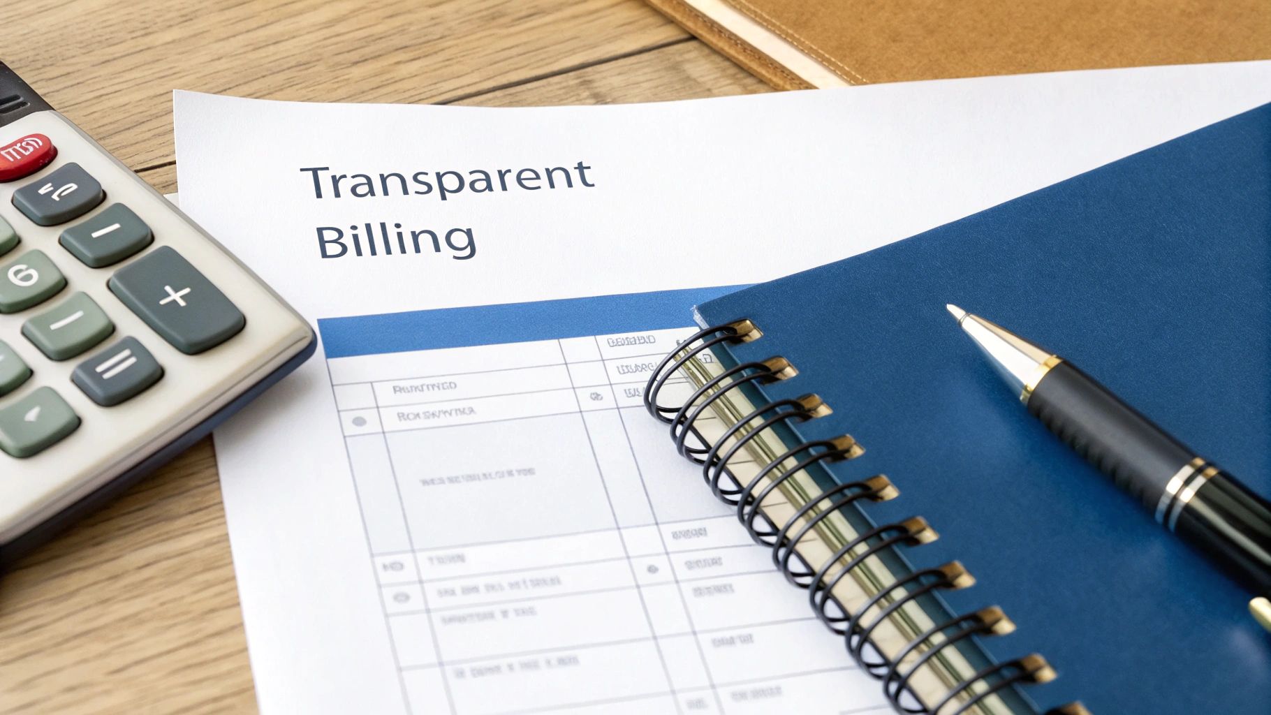 A person reviewing an energy bill on a tablet with a graph in a background.