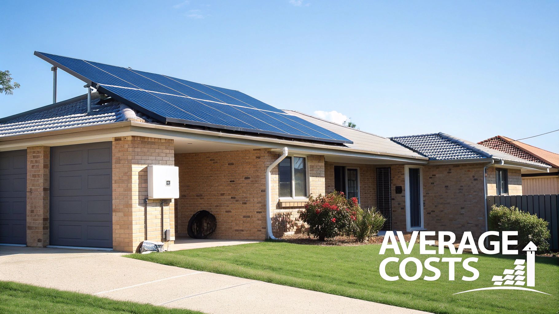 Solar panels being installed on a roof