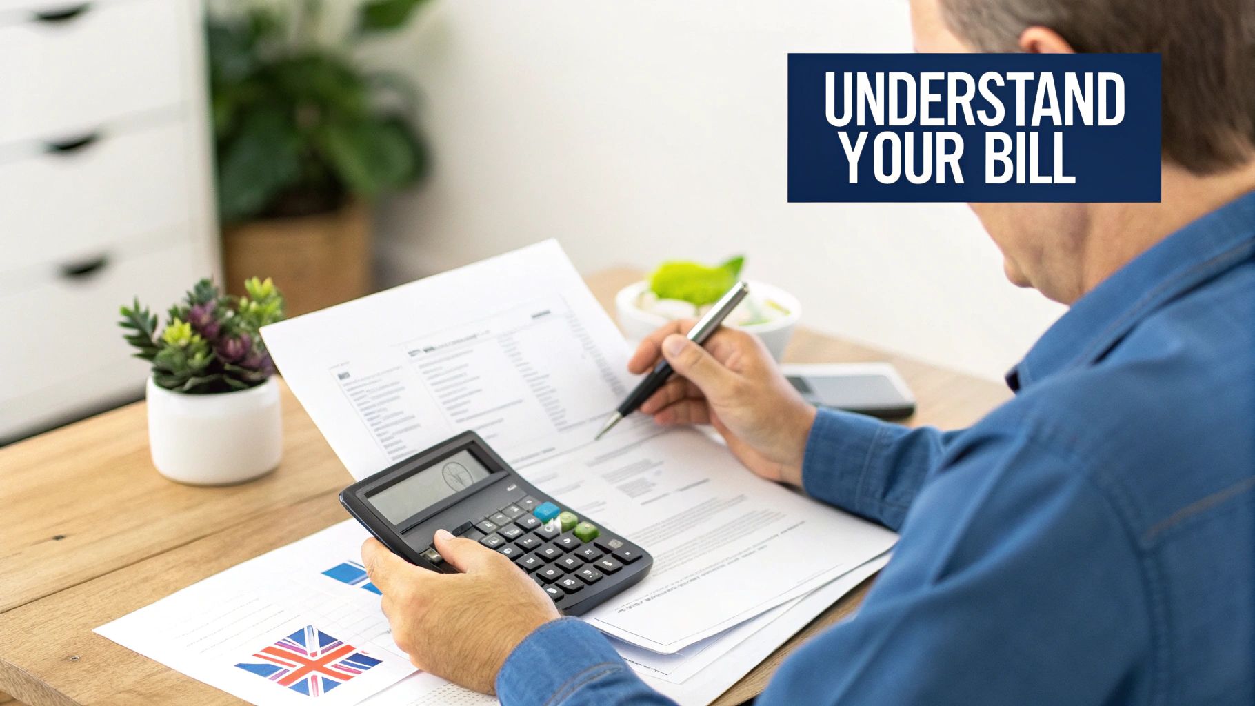 A person analyzing charts and graphs on a computer screen, representing energy data analysis.