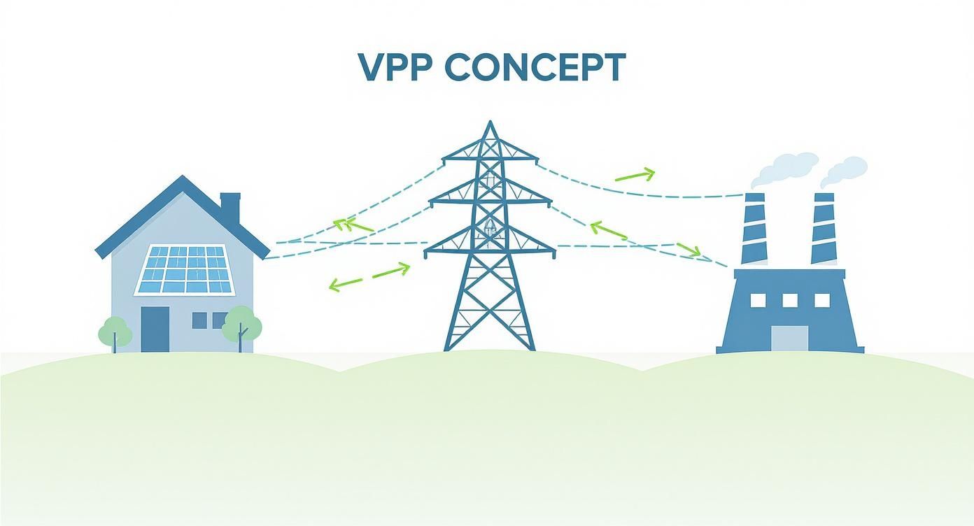 Infographic about virtual power plant