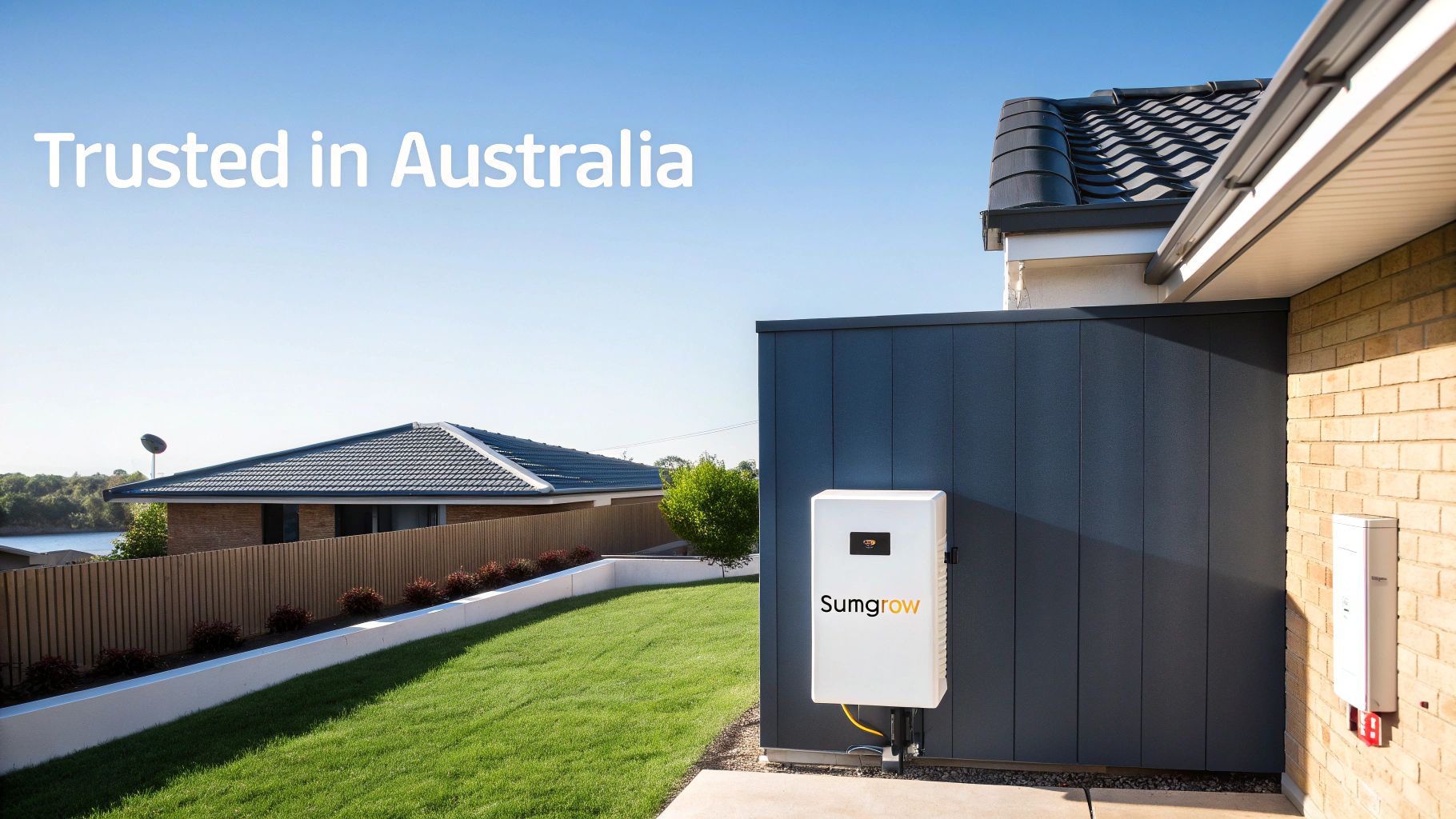 Solar panels on a modern Australian home, representing a Sungrow installation.