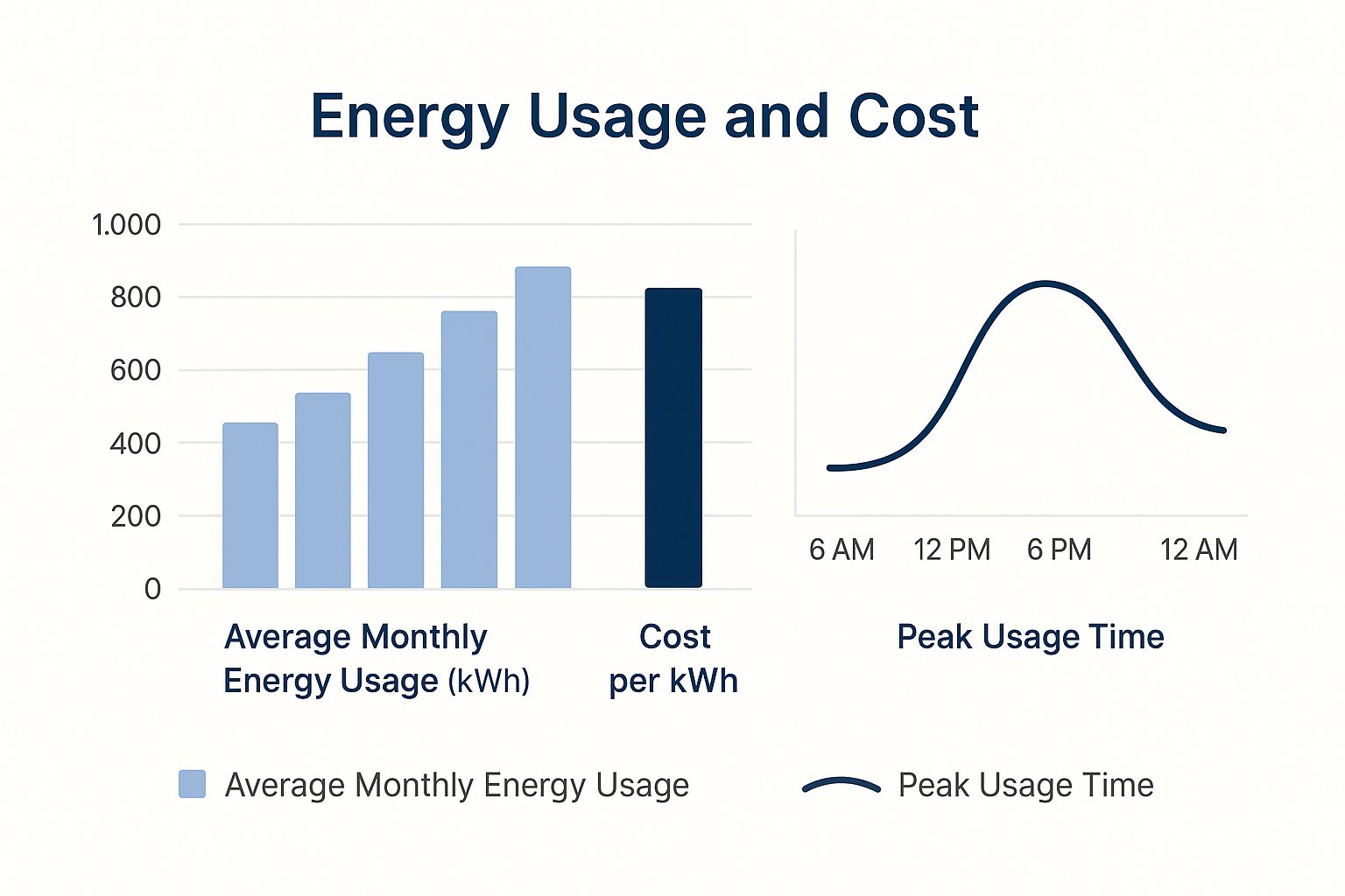 Infographic about energy meter reading