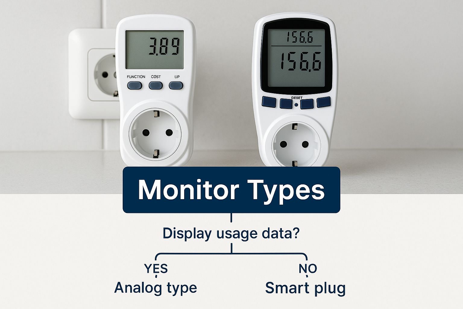 Infographic about power consumption monitor