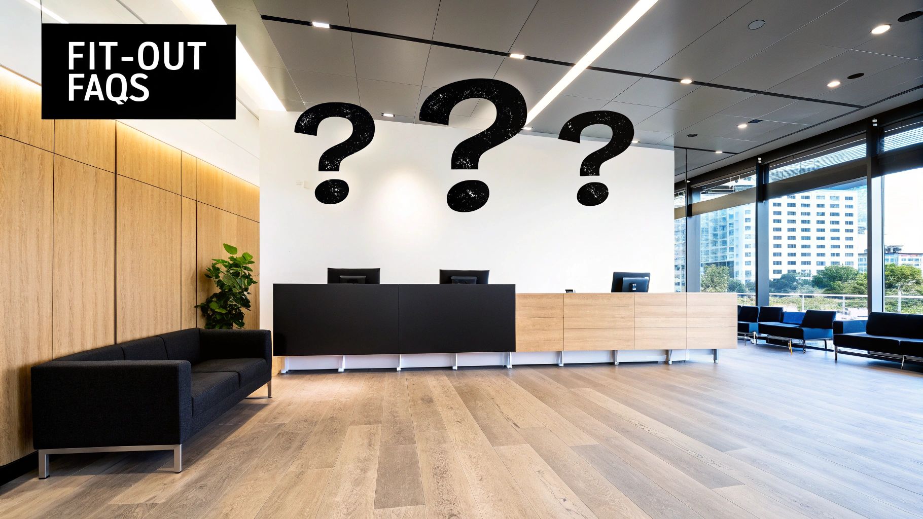 A person pointing to architectural blueprints on a table, discussing plans with a client.