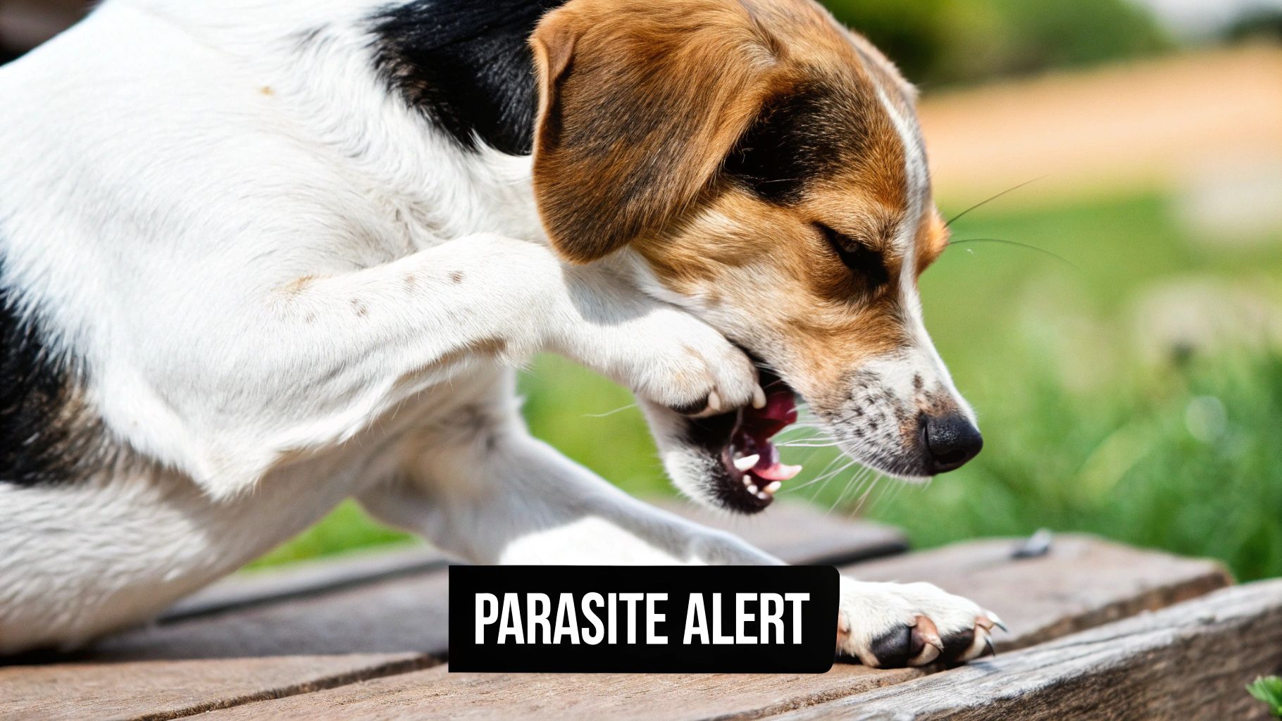 A professional groomer carefully trims a small white dog's paw pads in a clean, modern setting.