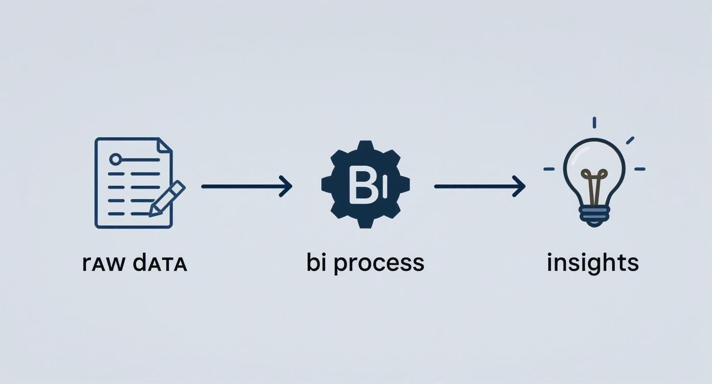 Infographic about business intelligence and reporting