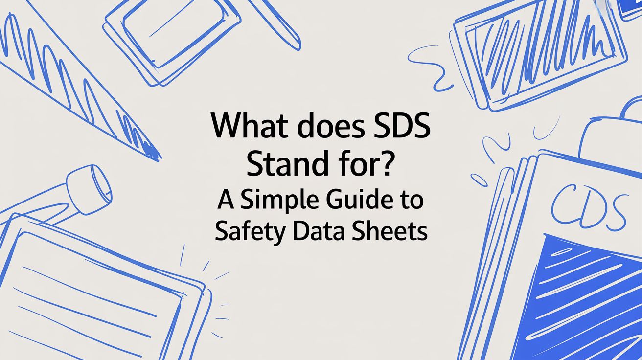 What Does SDS Stand For? A Simple Guide to Safety Data Sheets