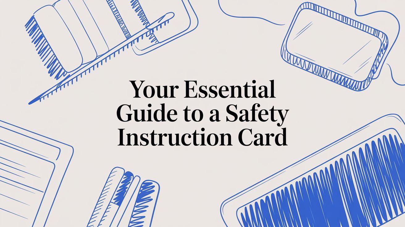 Your Essential Guide to a Safety Instruction Card for Chemicals