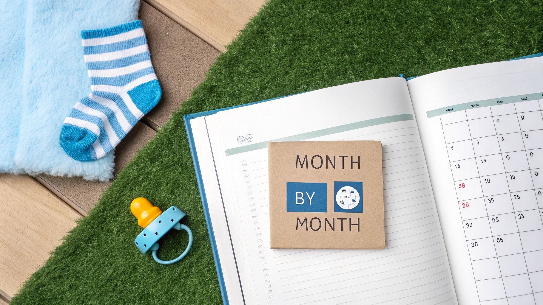 A mother holds her baby's hand, looking down at them lovingly.