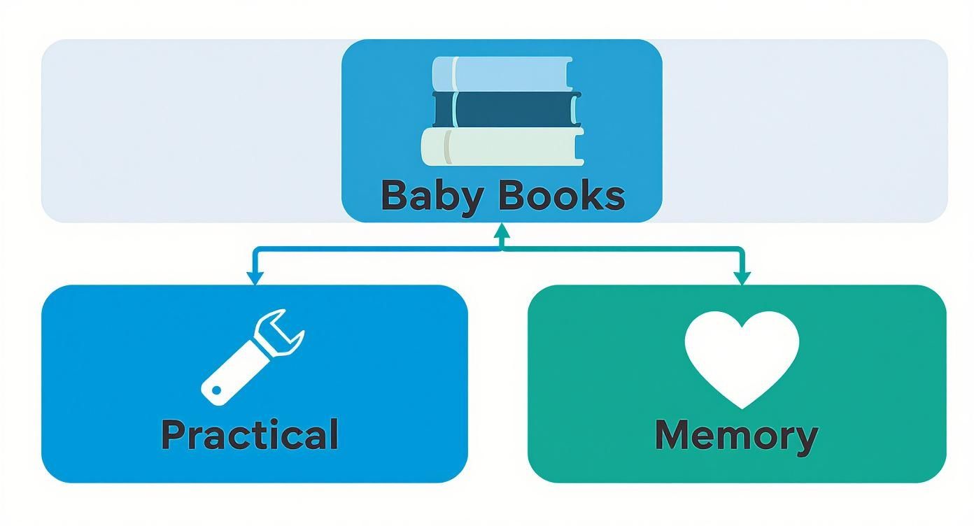 Infographic about what is the best baby book for new parents