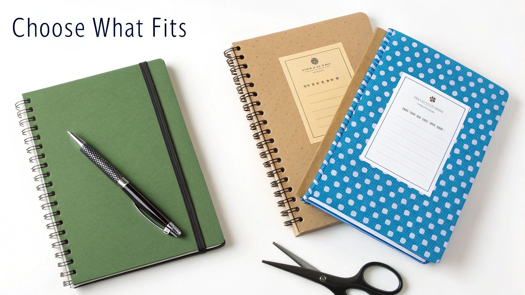 A flat lay of a baby memory book, pens, and photos ready for assembly.