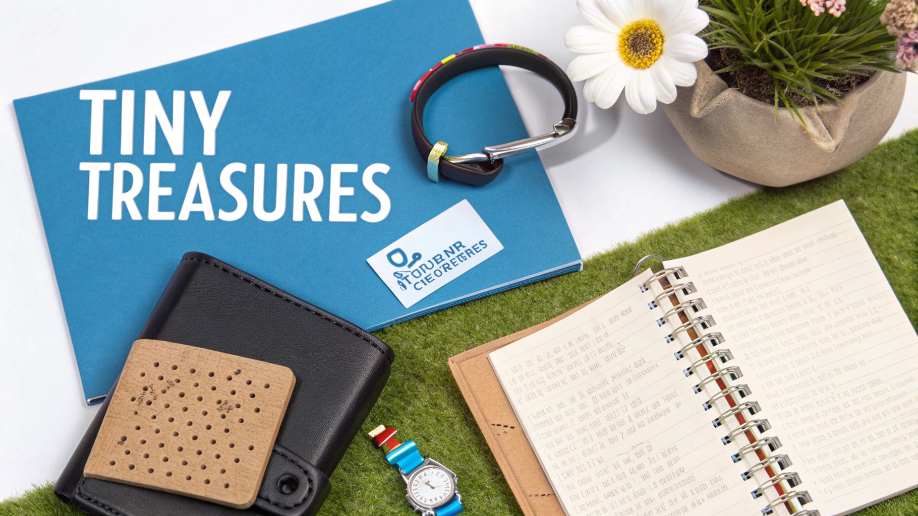 A baby's first haircut with a lock of hair being saved