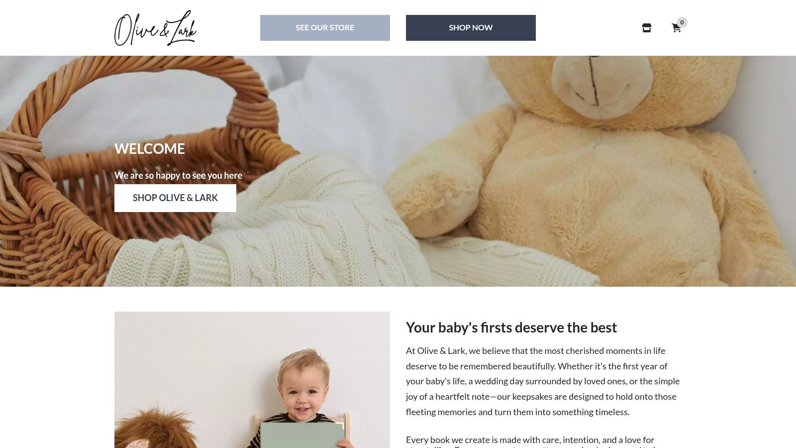 Olive & Lark Baby's First Five Years Book