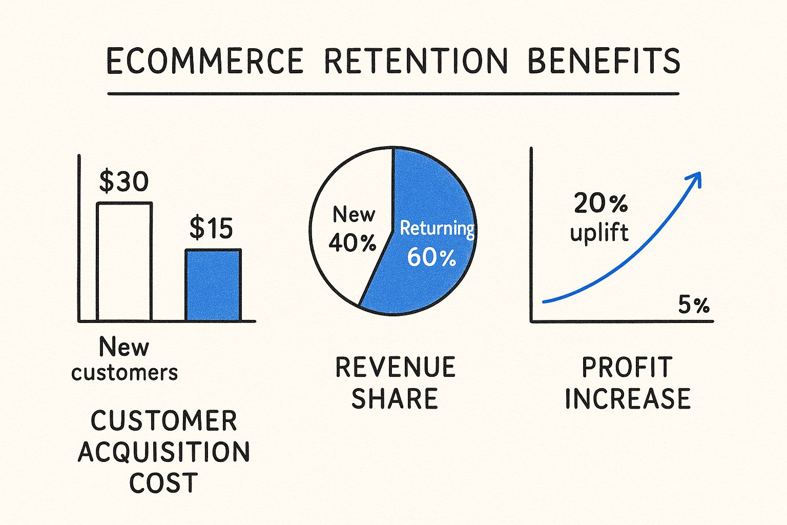 Infographic about ecommerce customer retention