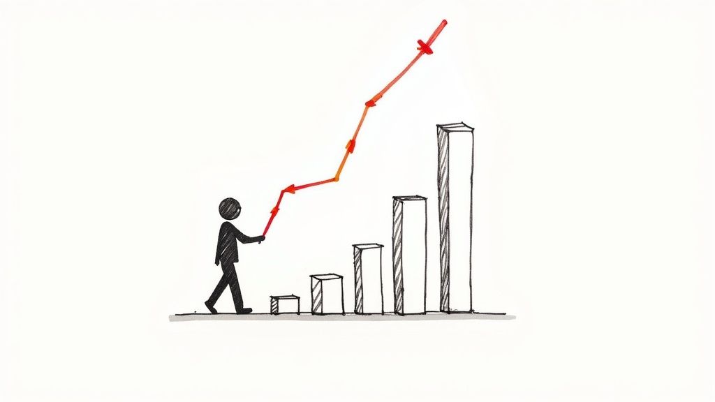 A diagram showing that Average Order Value multiplied by Purchase Frequency results in Customer Value, which when multiplied by Customer Lifespan equals Customer Lifetime Value.