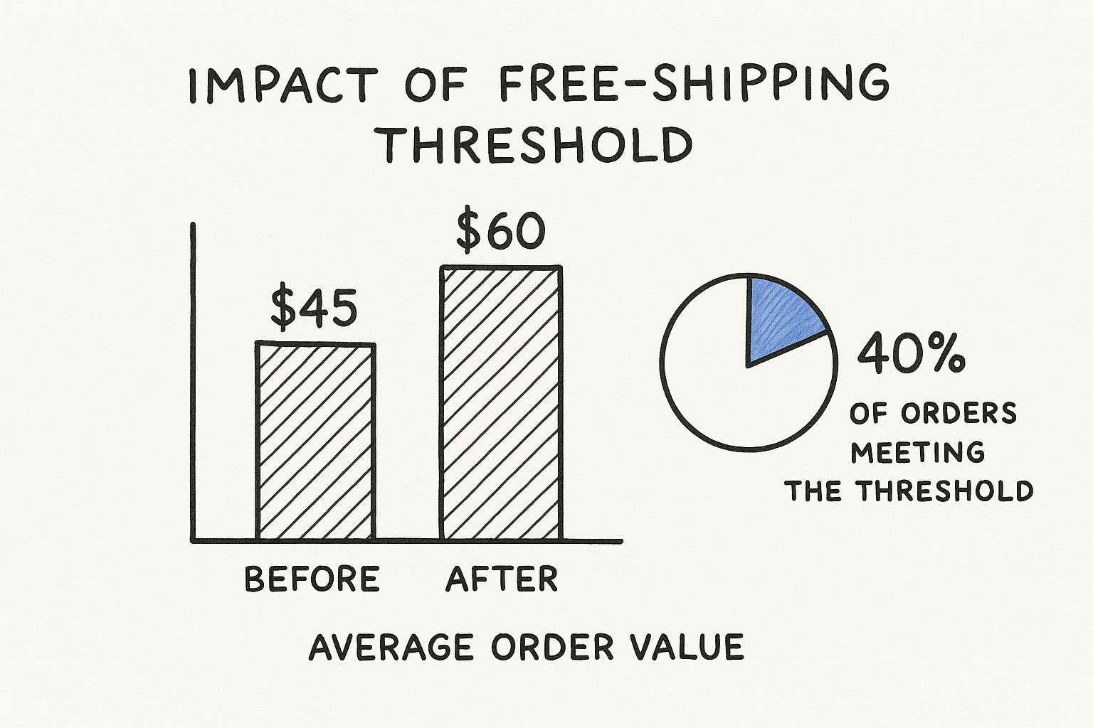Infographic about how to increase average order value
