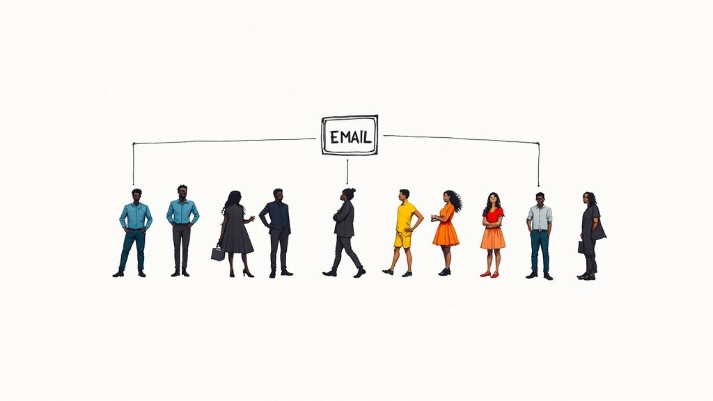 A chart showing positive financial returns, symbolizing email marketing ROI.
