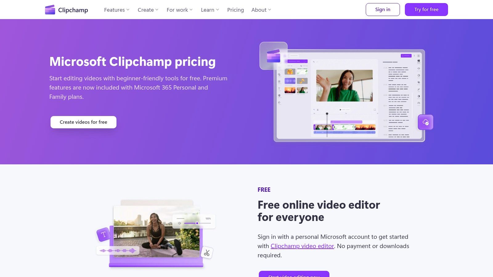 Microsoft Clipchamp
