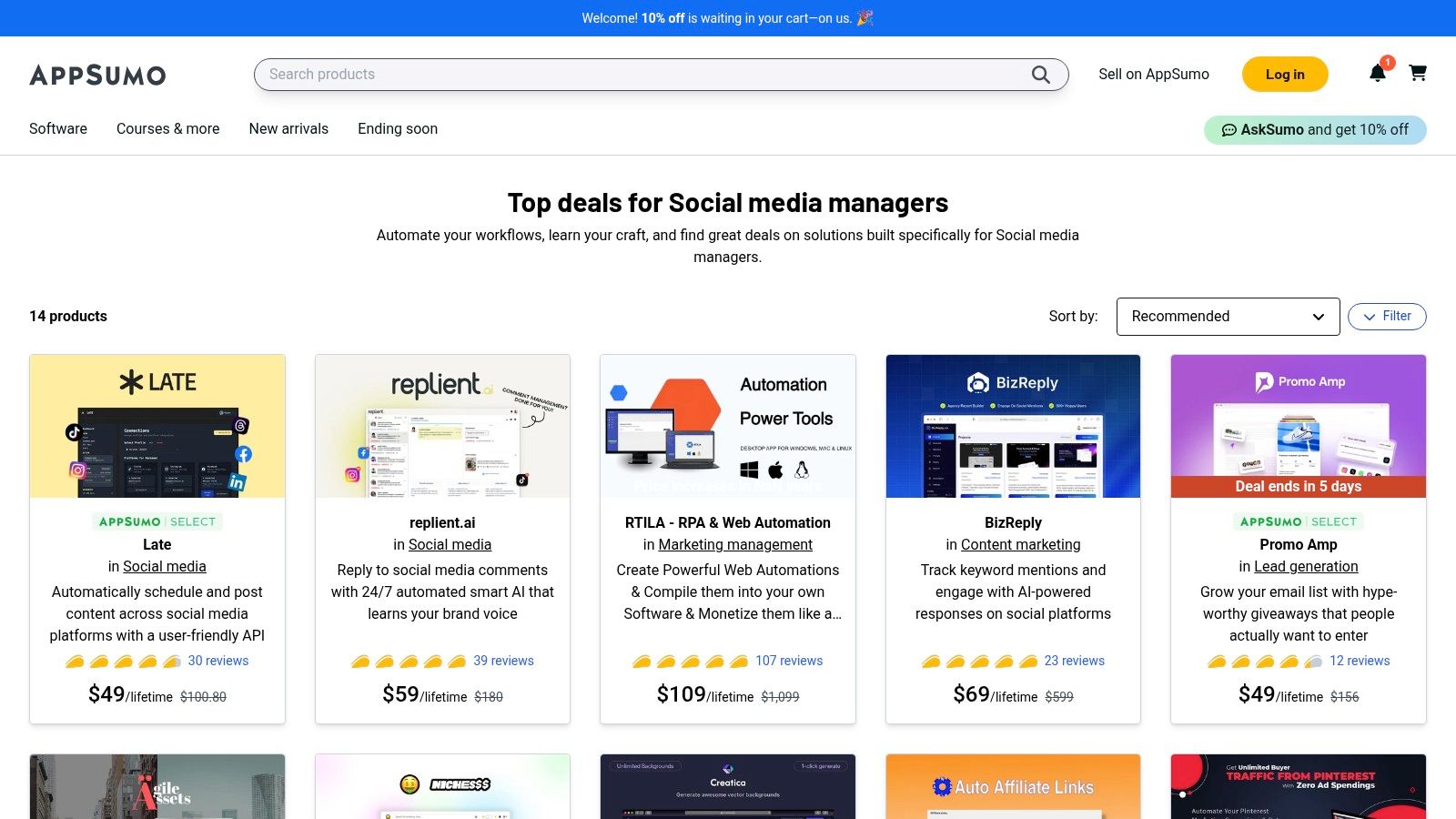 AppSumo - Social media managers collection