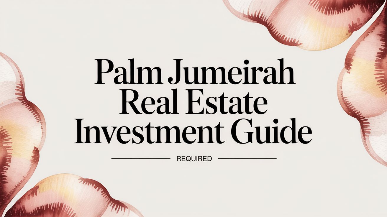 Palm Jumeirah Real Estate Investment Guide
