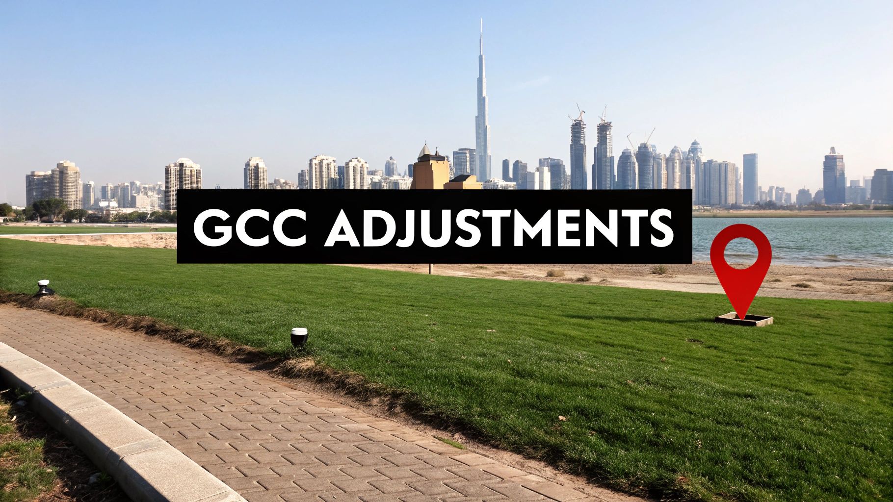 GCC city skyline with modern architecture and infrastructure