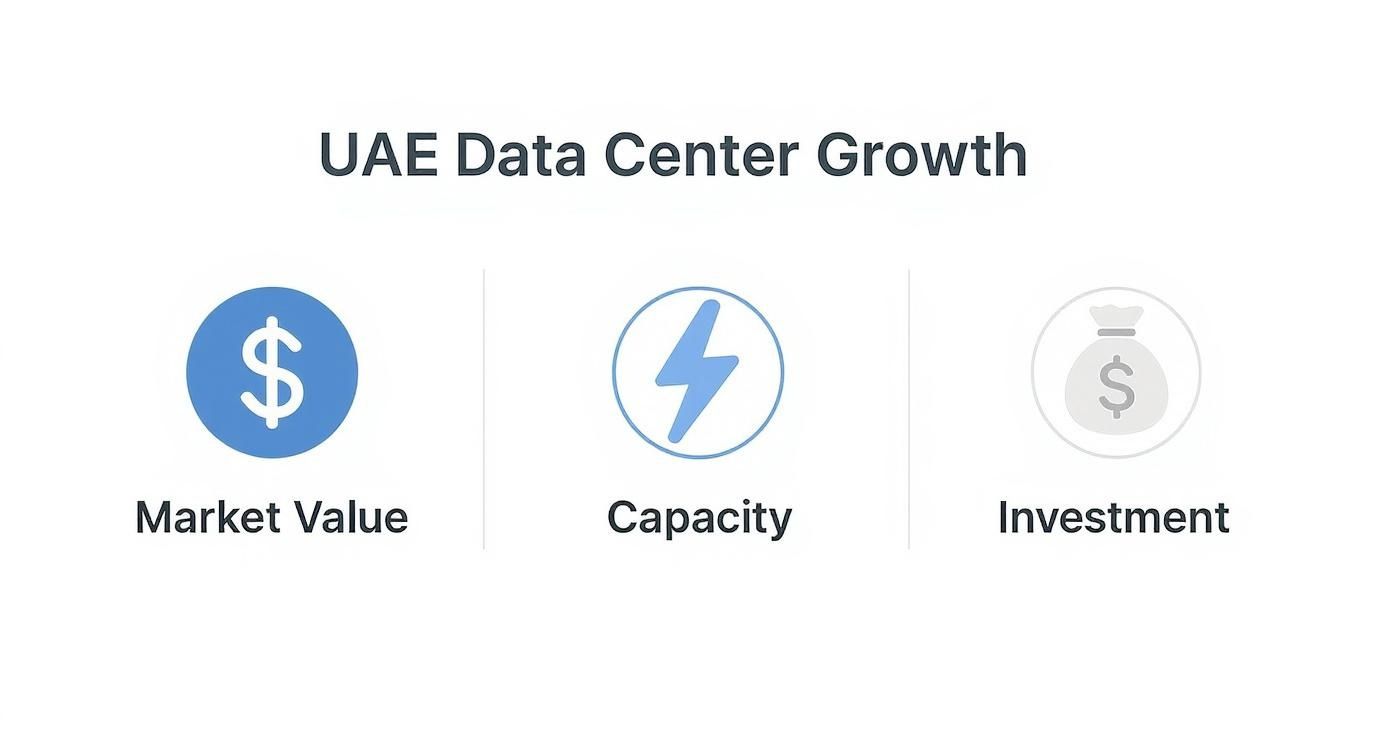 Infographic about uae data center