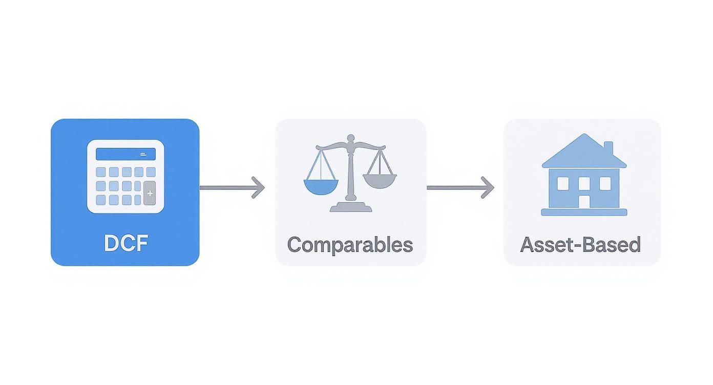 Infographic about how to value a company
