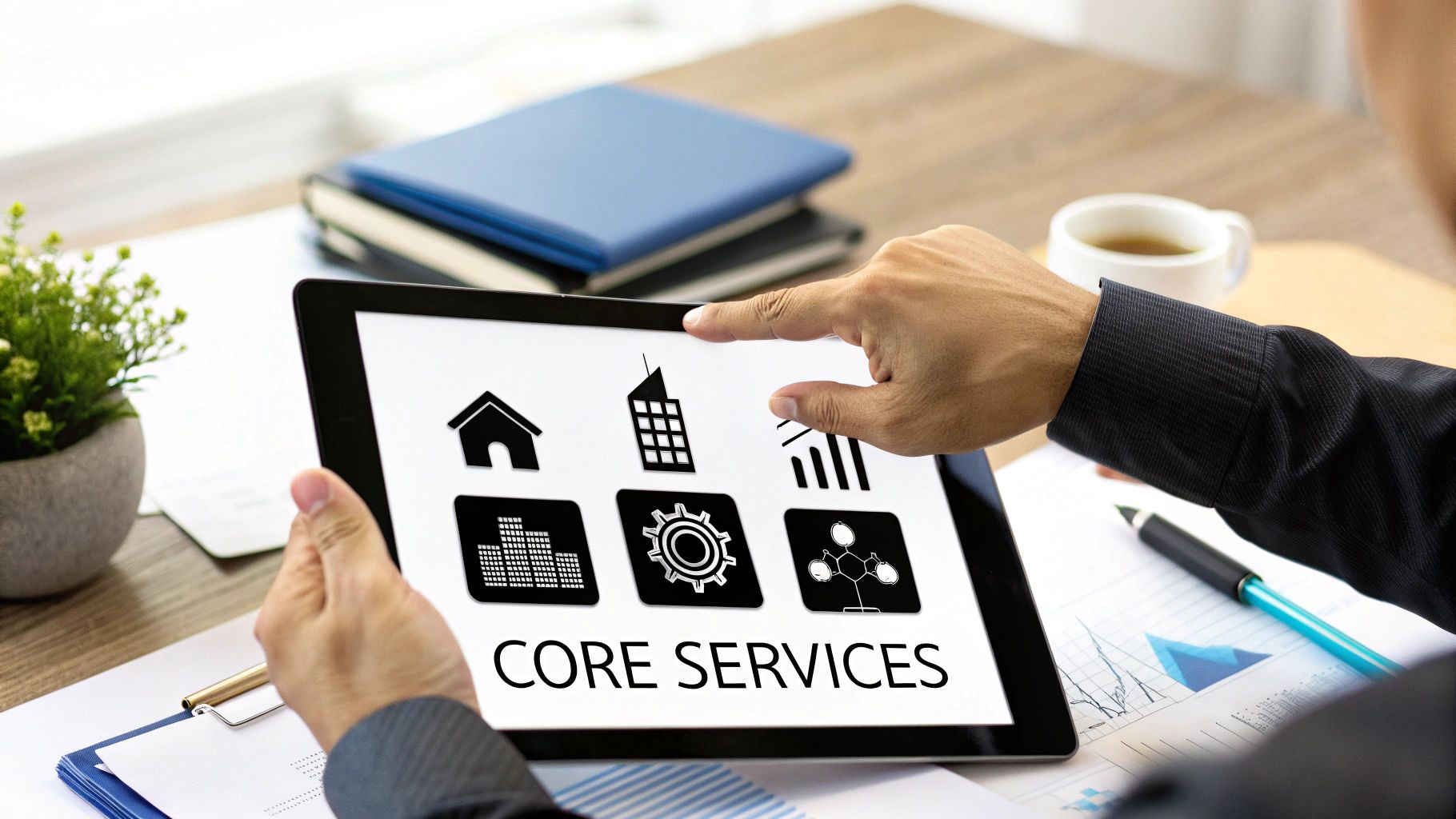 Aerial view of a complex city interchange in the UAE