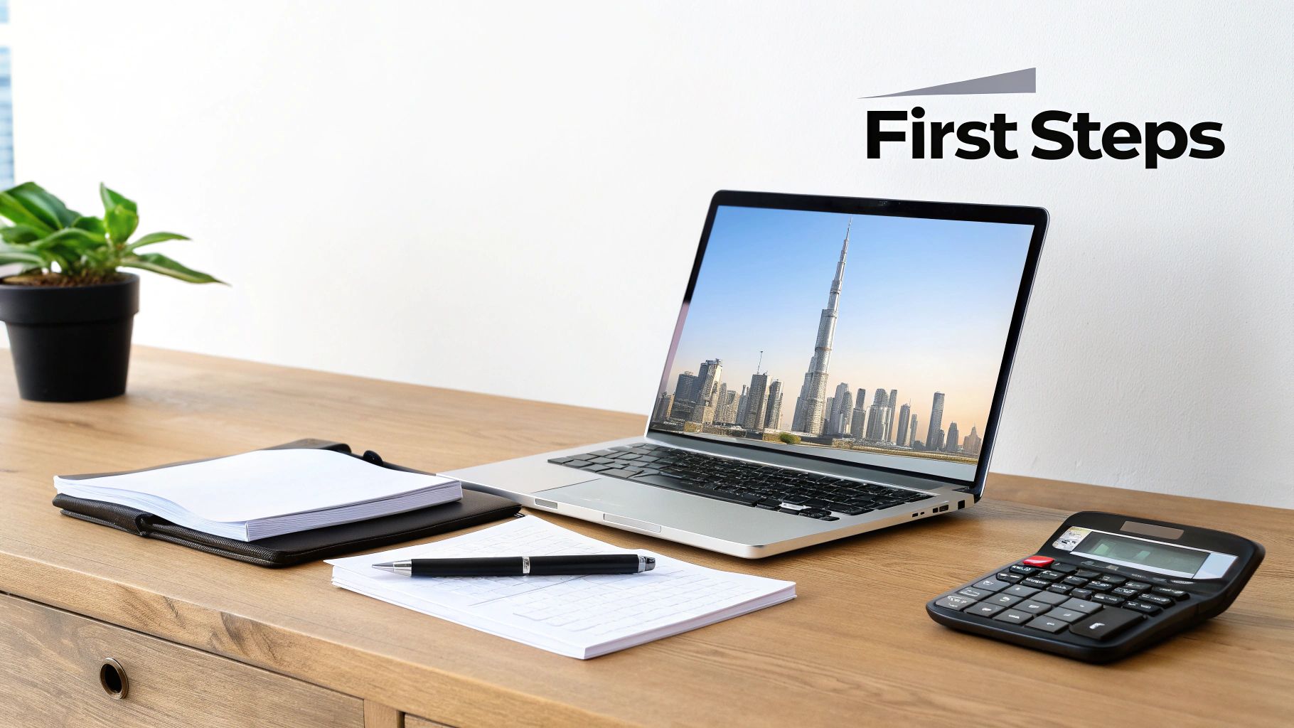 A stunning view of Dubai's skyline with modern skyscrapers and architectural marvels.