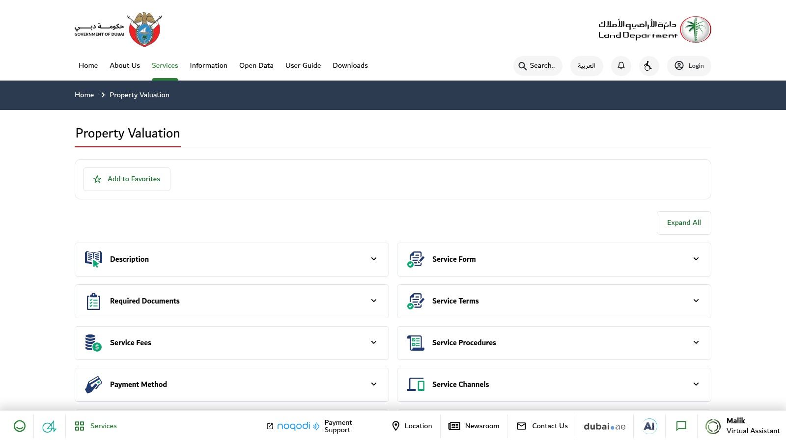 Dubai Land Department (DLD) — Official Property Valuation eService