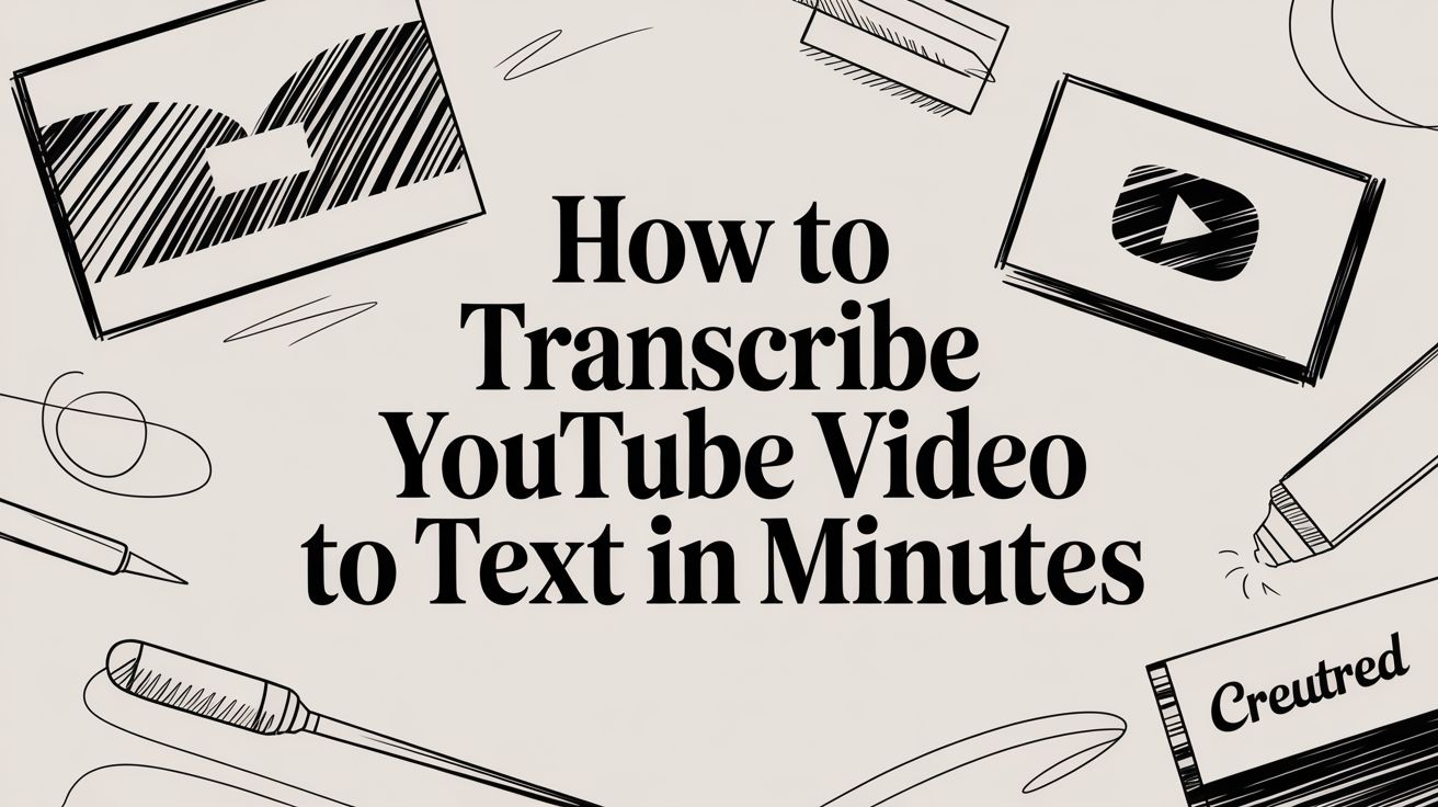 How to Transcribe YouTube Video to Text in Minutes