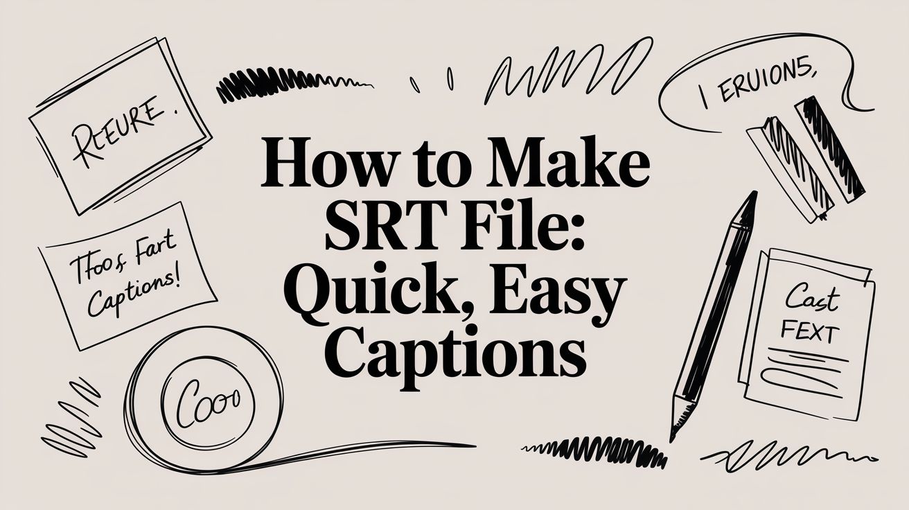 How to Make an SRT File: A Quick and Easy Guide to Captions
