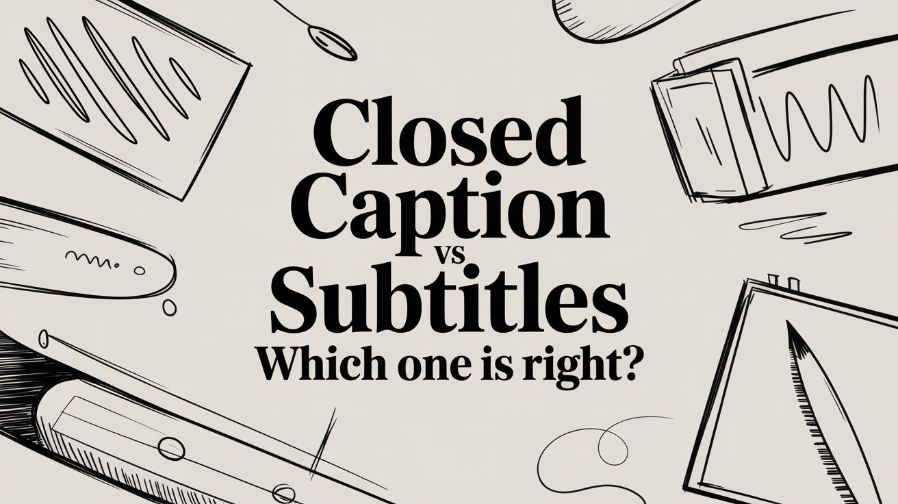 Closed Caption vs Subtitles: Which One Is Right for Your Content?
