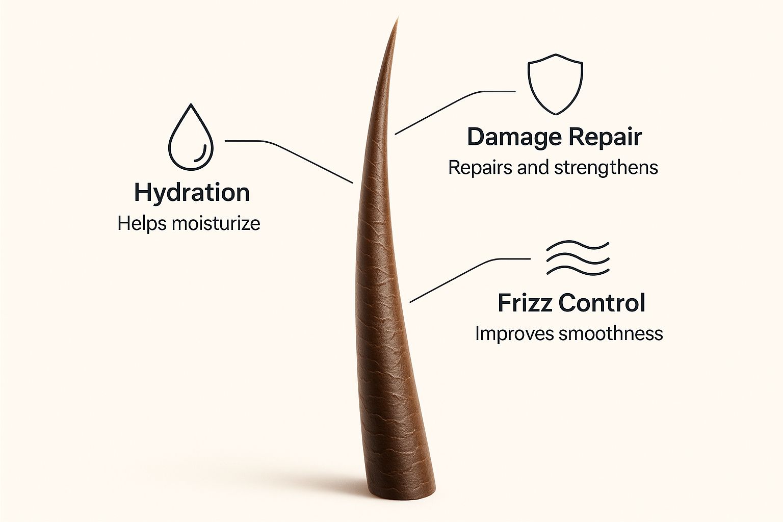 Infographic about leave in conditioner