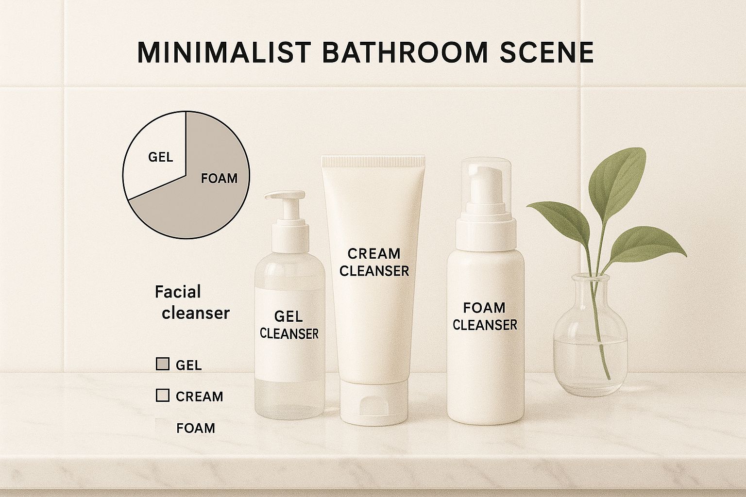 Infographic about skincare routine for beginners
