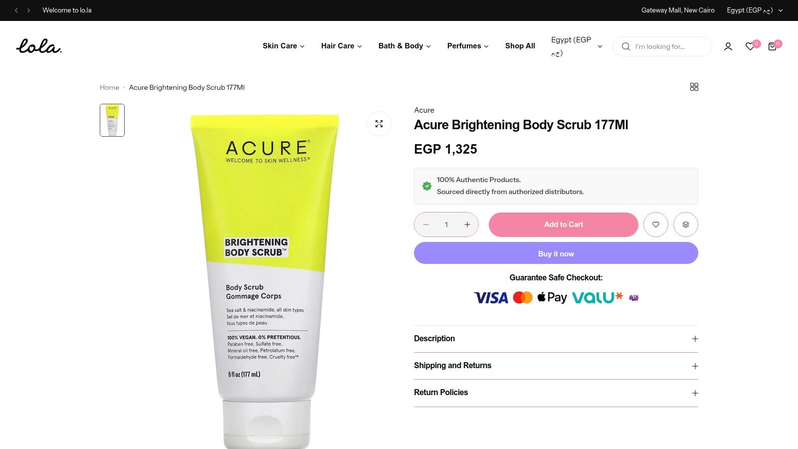 Acure Brightening Body Scrub: The Gentle Glow-Getter