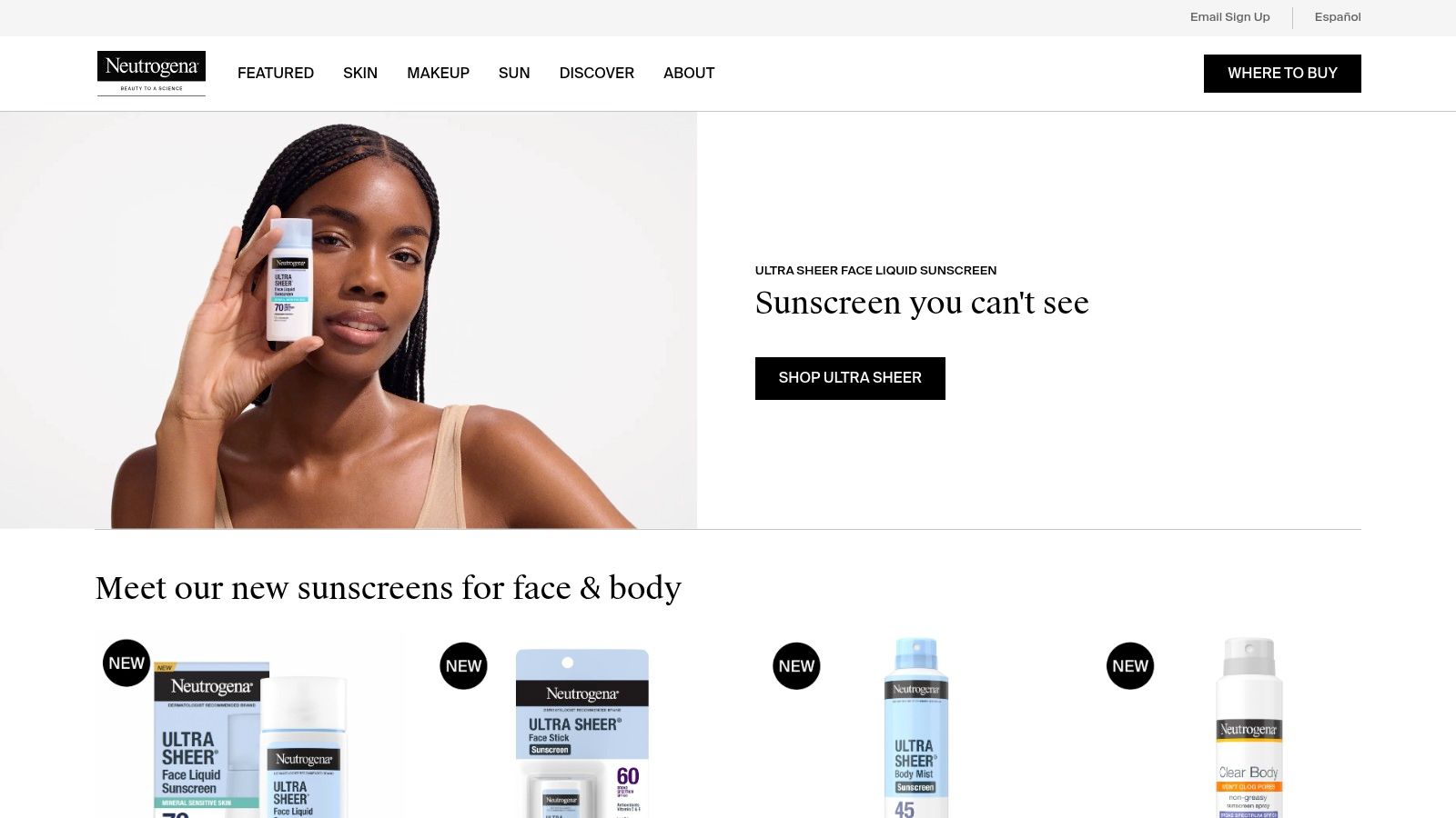Neutrogena Official Website