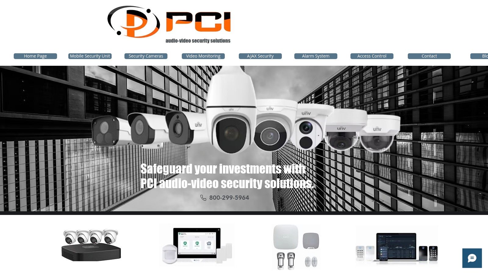 PCI audio video security solutions
