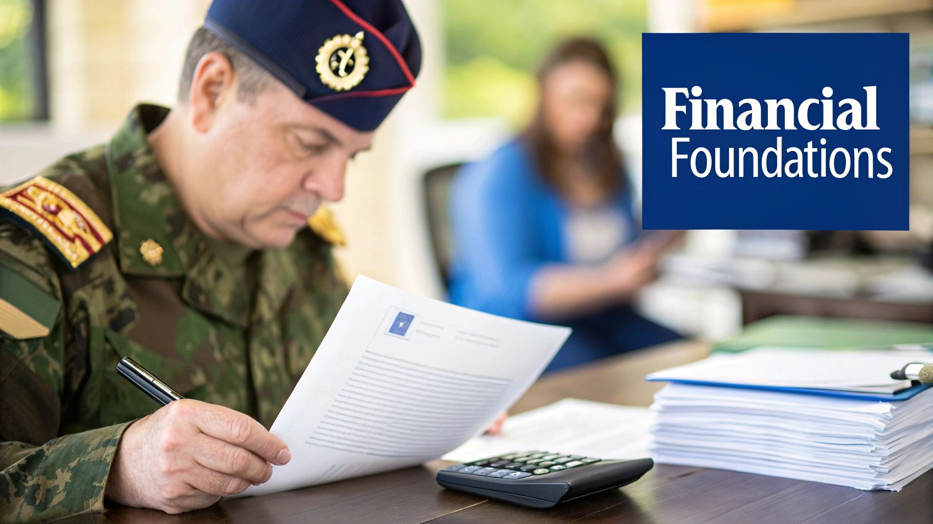 Veterans discussing finances