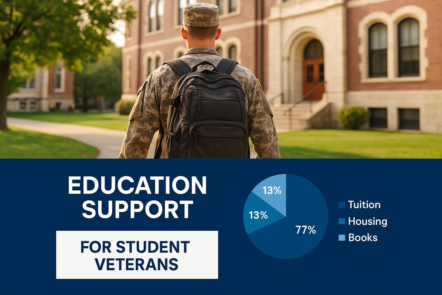 Infographic about veteran benefits guide