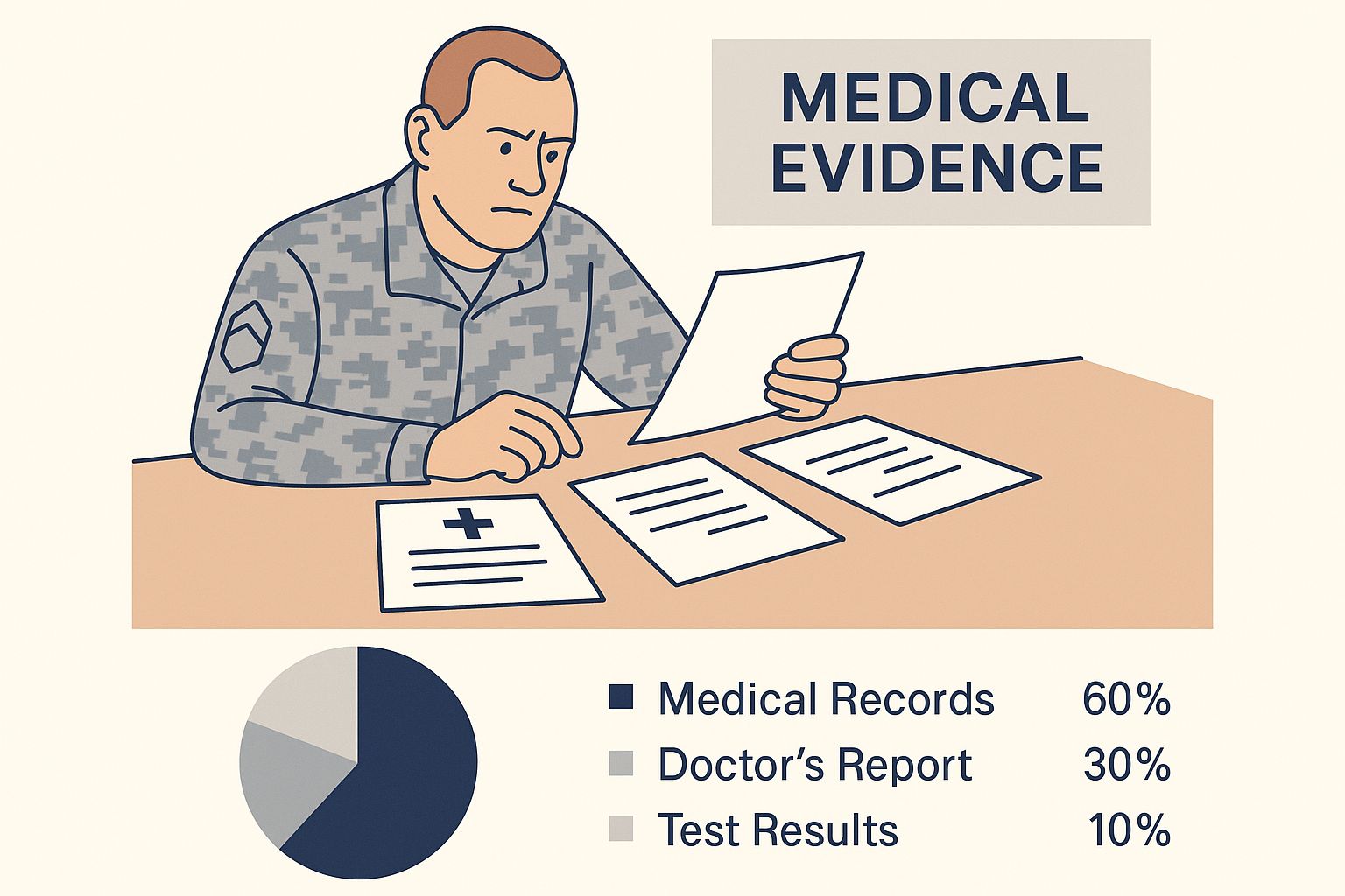 Infographic about how to increase my va disability rating