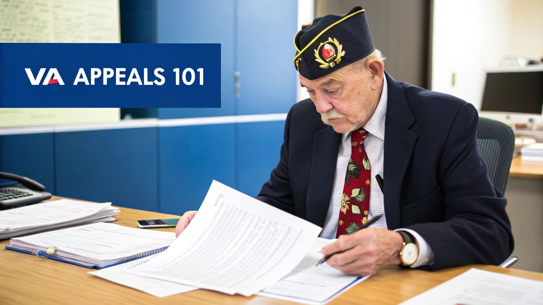 Veteran reviewing appeal options
