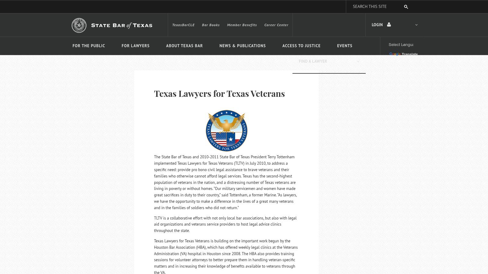 Texas Lawyers for Texas Veterans