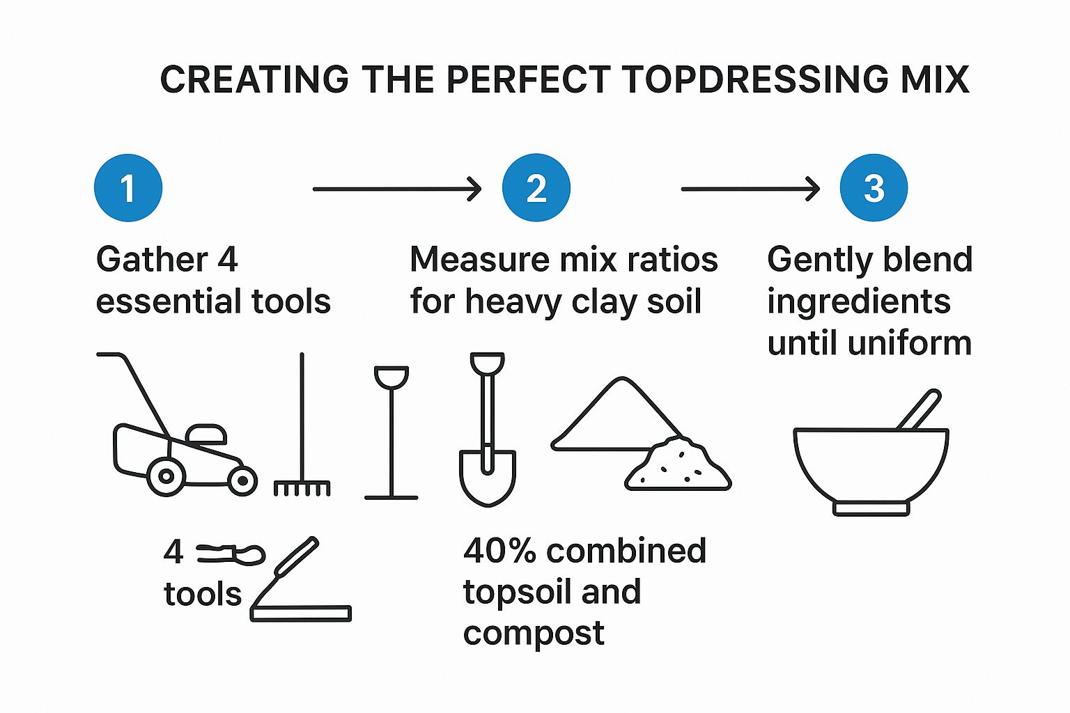 How to Level Lawn: UK Guide for a Smooth, Healthy Garden Infographic about how to level lawn