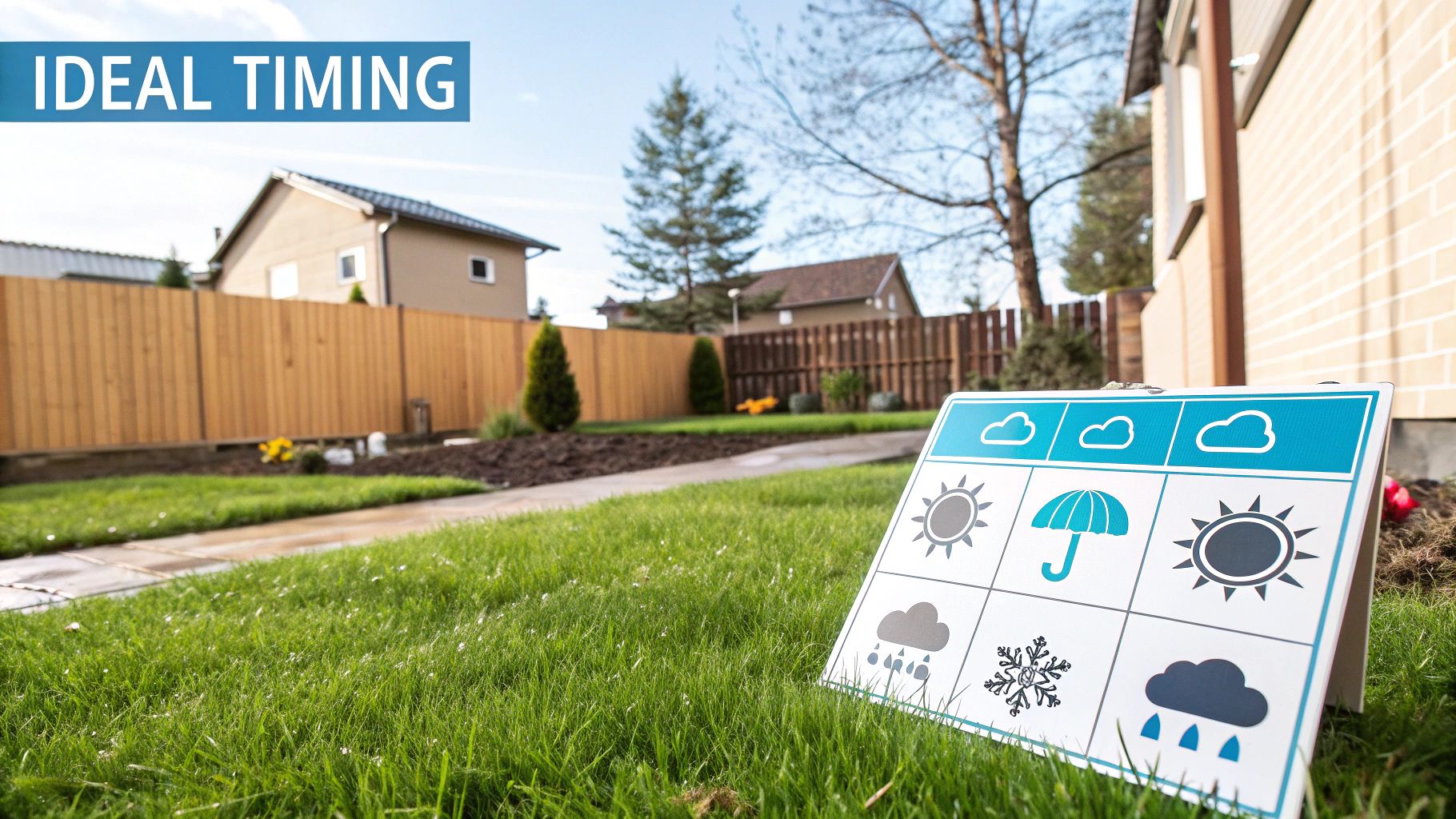 How to Level Lawn: UK Guide for a Smooth, Healthy Garden A sunny view of a perfectly manicured UK lawn with a blue sky