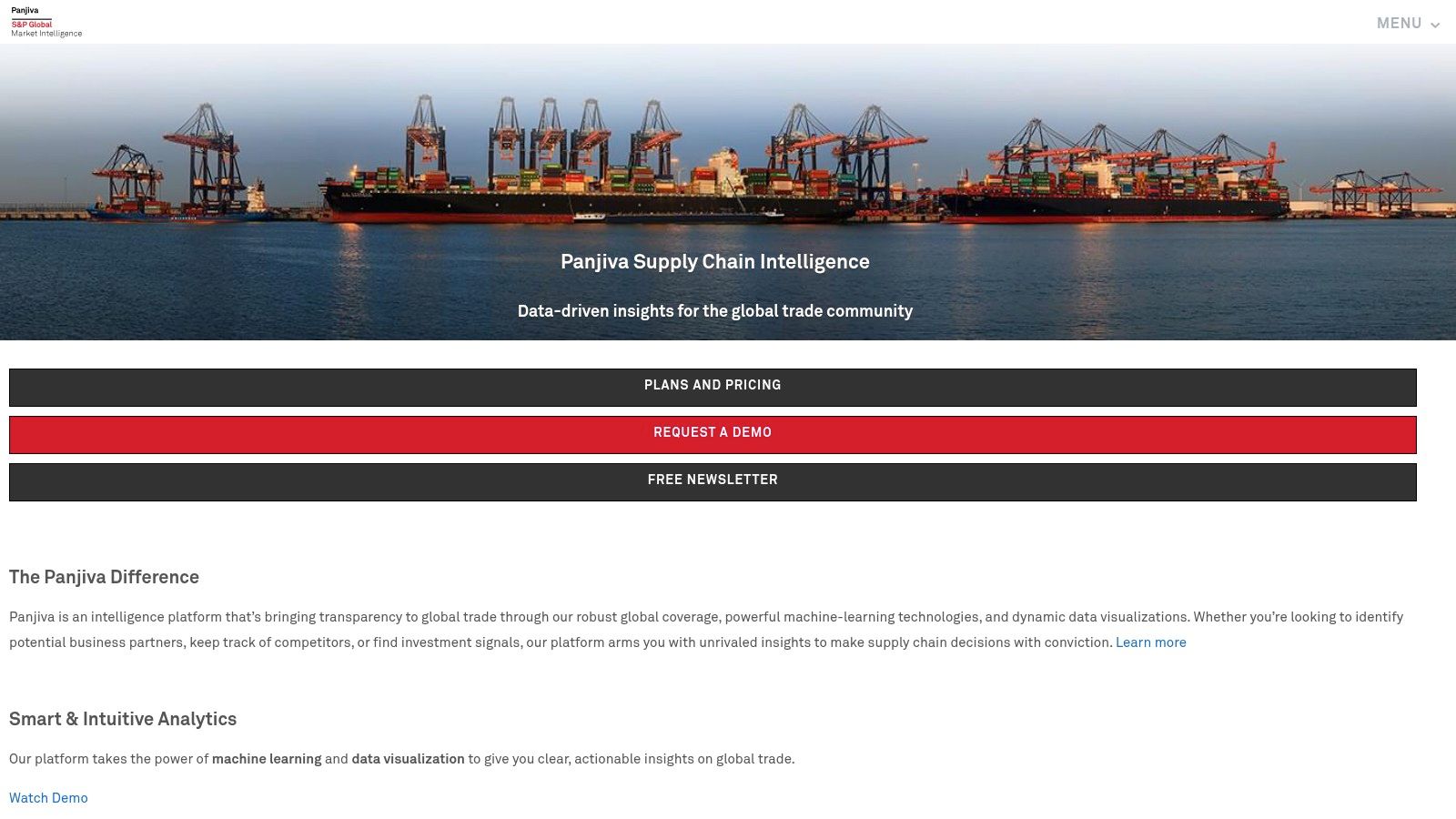 Panjiva (S&P Global) – Trade intelligence