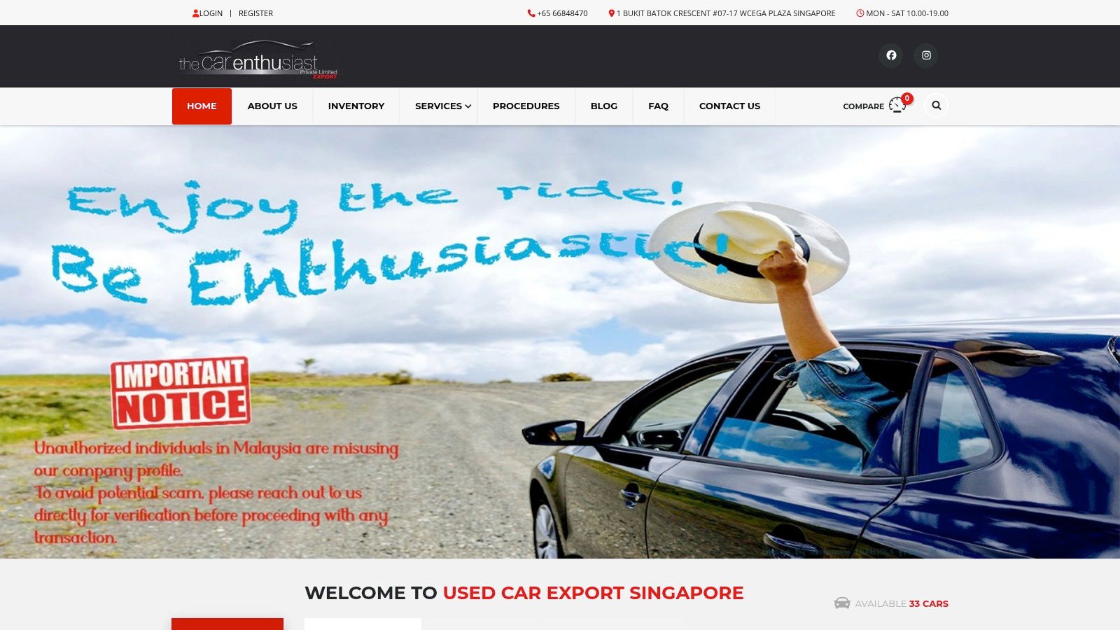 UsedCarExport.sg (The Car Enthusiast Pte Ltd)
