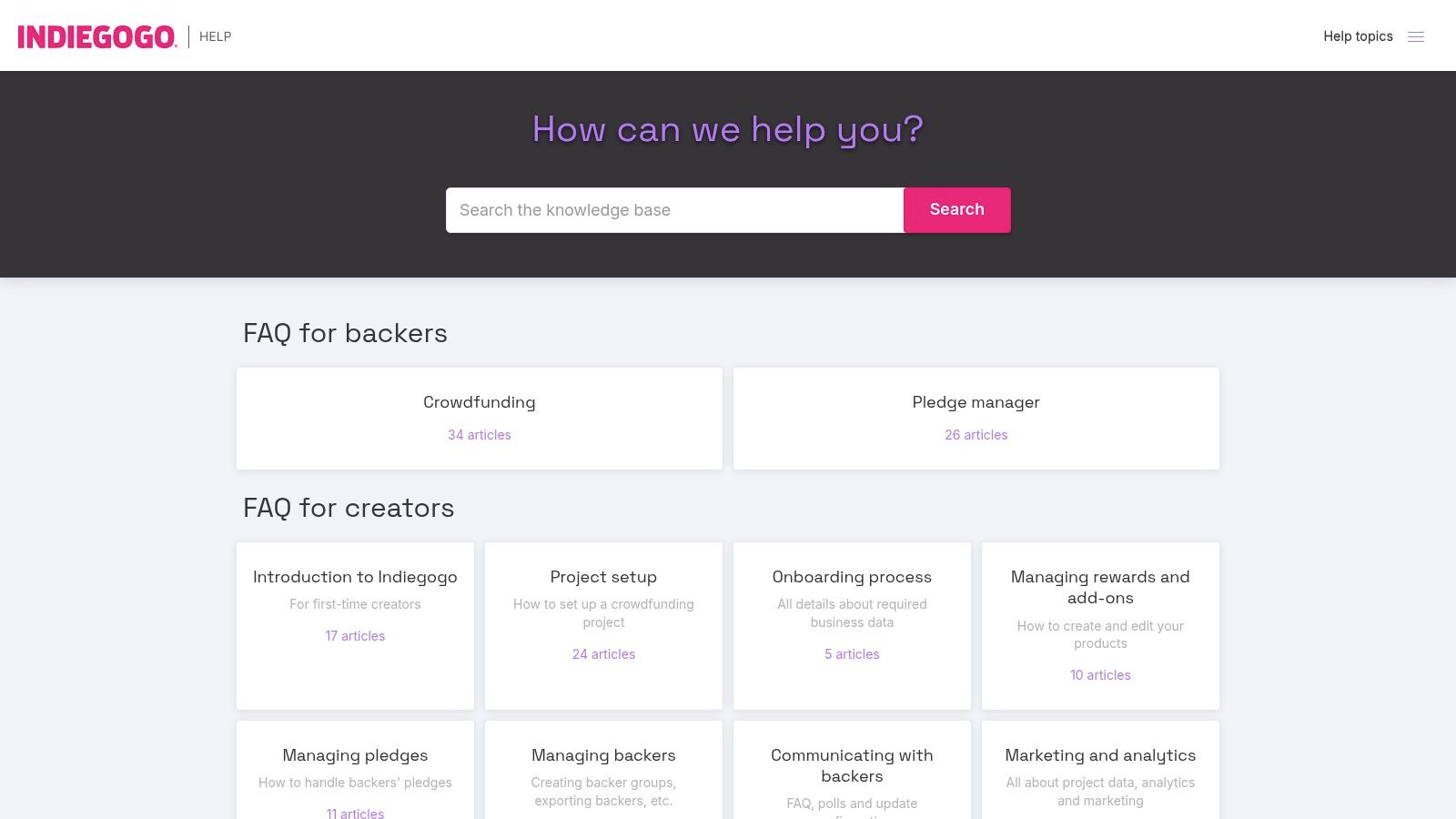 Gamefound-powered Indiegogo Late Pledges (InDemand)