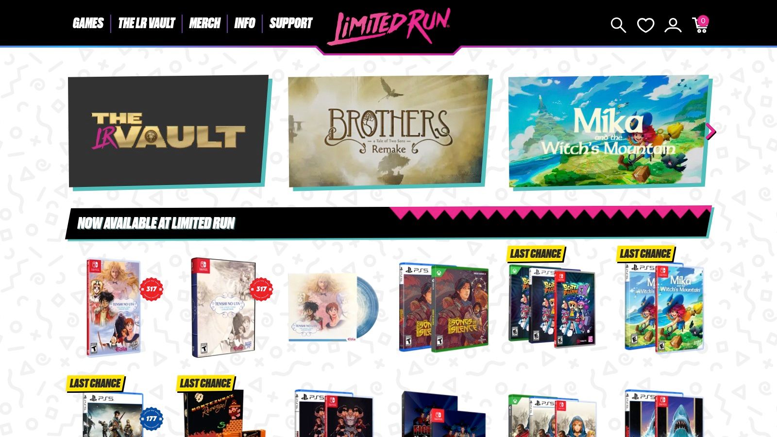 Limited Run Games — Physical Editions and Preorders