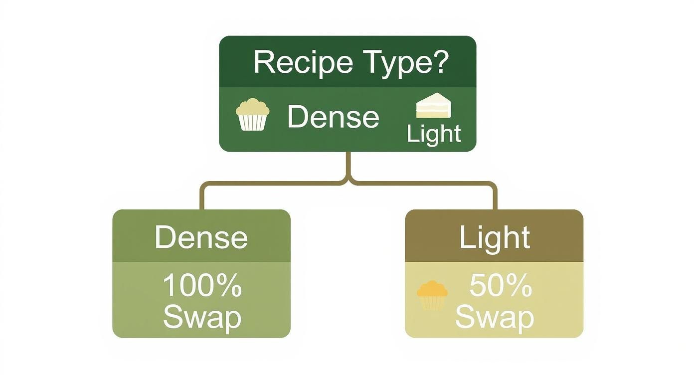 Infographic about applesauce instead of oil
